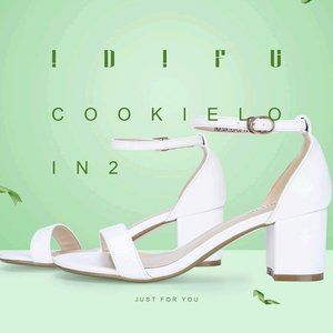 NEW IN. BOX IDIFU Women's Cookie-LO Low Block Heels size 7